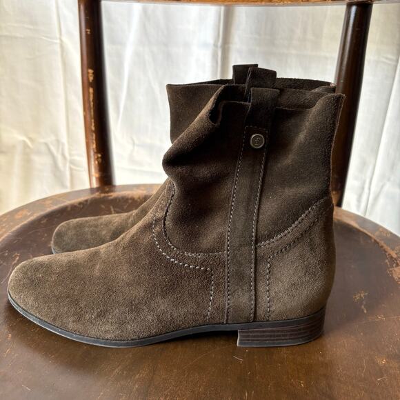 Frye & Co Women's Boots Size 7.5 Sarah Shortie Ankle Boots Suede Boho Cottage - Picture 6 of 7
